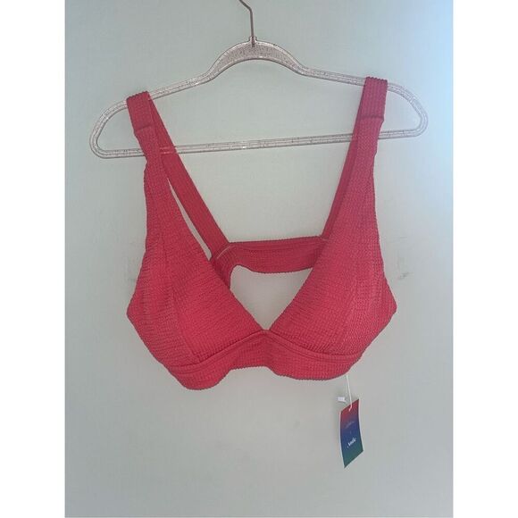 NWT Iskra x Andie Swim Mykonos Bikini top pink Large - Picture 2 of 5